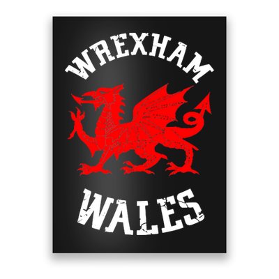 Wrexham Wales Retro Vintage Poster