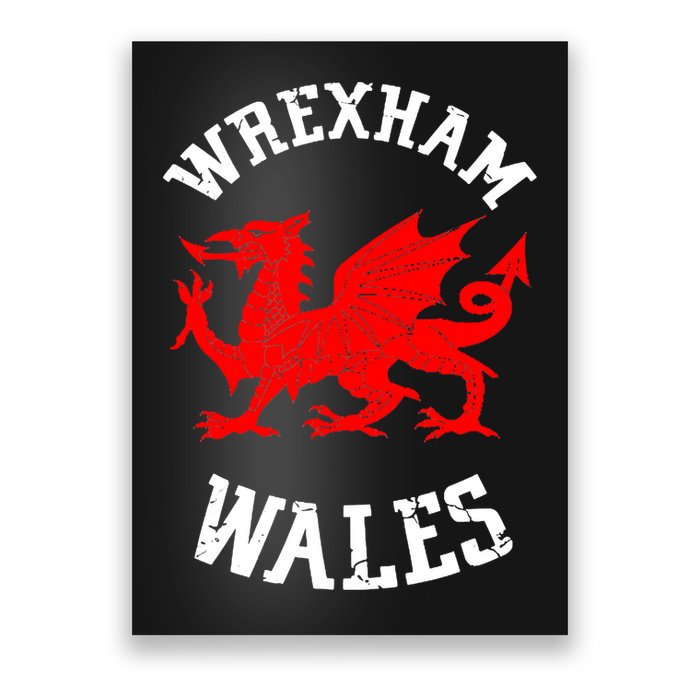 Wrexham Wales Retro Vintage Poster