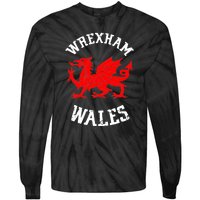 Wrexham Wales Retro Vintage Tie-Dye Long Sleeve Shirt