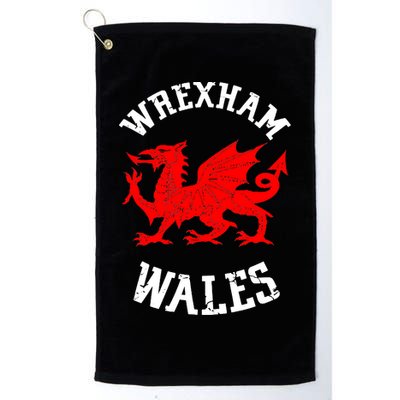 Wrexham Wales Retro Vintage Golf Towel