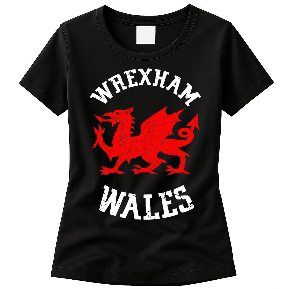 Wrexham Wales Retro Vintage Womens T-Shirt