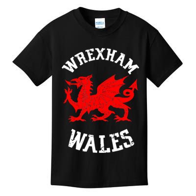 Wrexham Wales Retro Vintage Kids T-Shirt