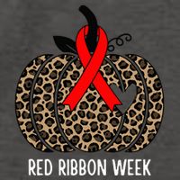 We Wear Red Ribbon for Red Ribbon Week Awareness Vector Backpack