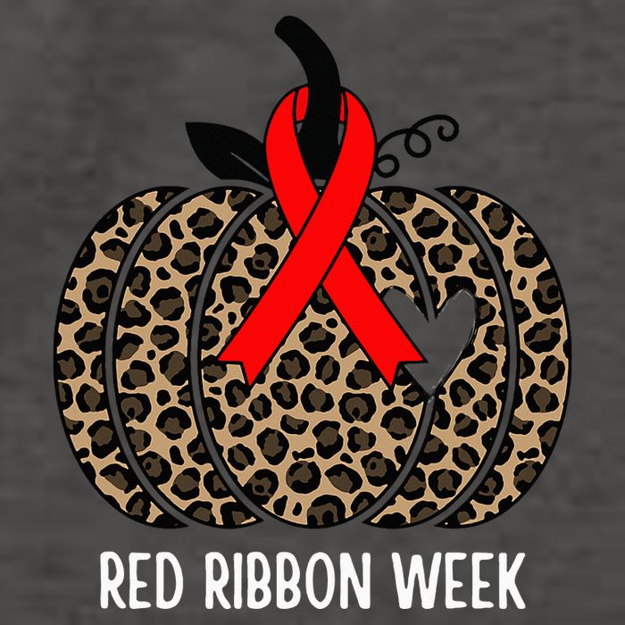 We Wear Red Ribbon for Red Ribbon Week Awareness Vector Backpack