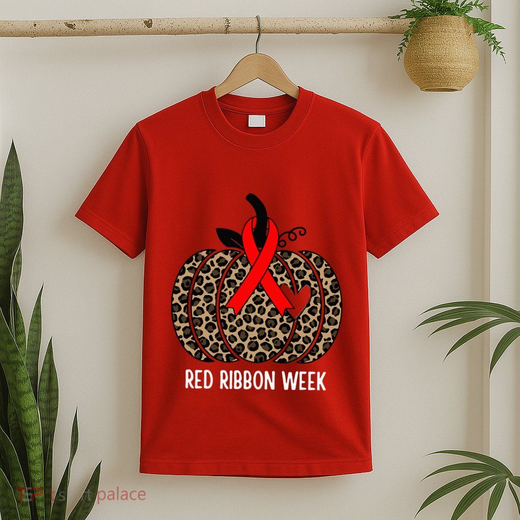 We Wear Red Ribbon for Red Ribbon Week Awareness T-Shirt
