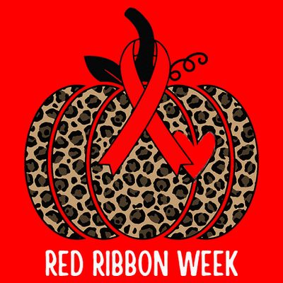 We Wear Red Ribbon for Red Ribbon Week Awareness T-Shirt