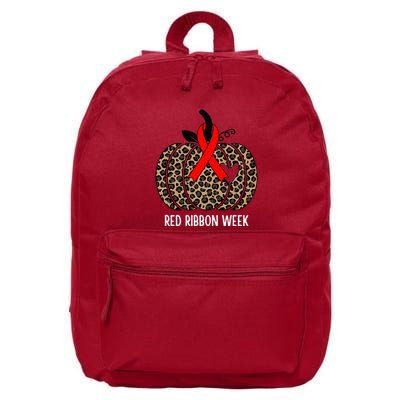 We Wear Red Ribbon for Red Ribbon Week Awareness 16 in Basic Backpack