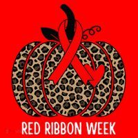 We Wear Red Ribbon for Red Ribbon Week Awareness Magnet