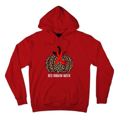 We Wear Red Ribbon for Red Ribbon Week Awareness Tall Hoodie