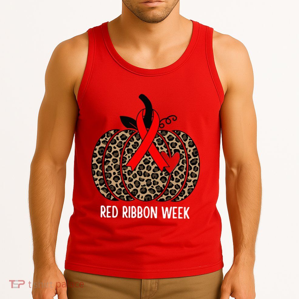 We Wear Red Ribbon for Red Ribbon Week Awareness Tank Top