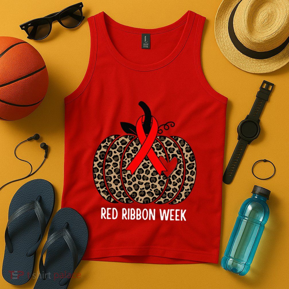 We Wear Red Ribbon for Red Ribbon Week Awareness Tank Top