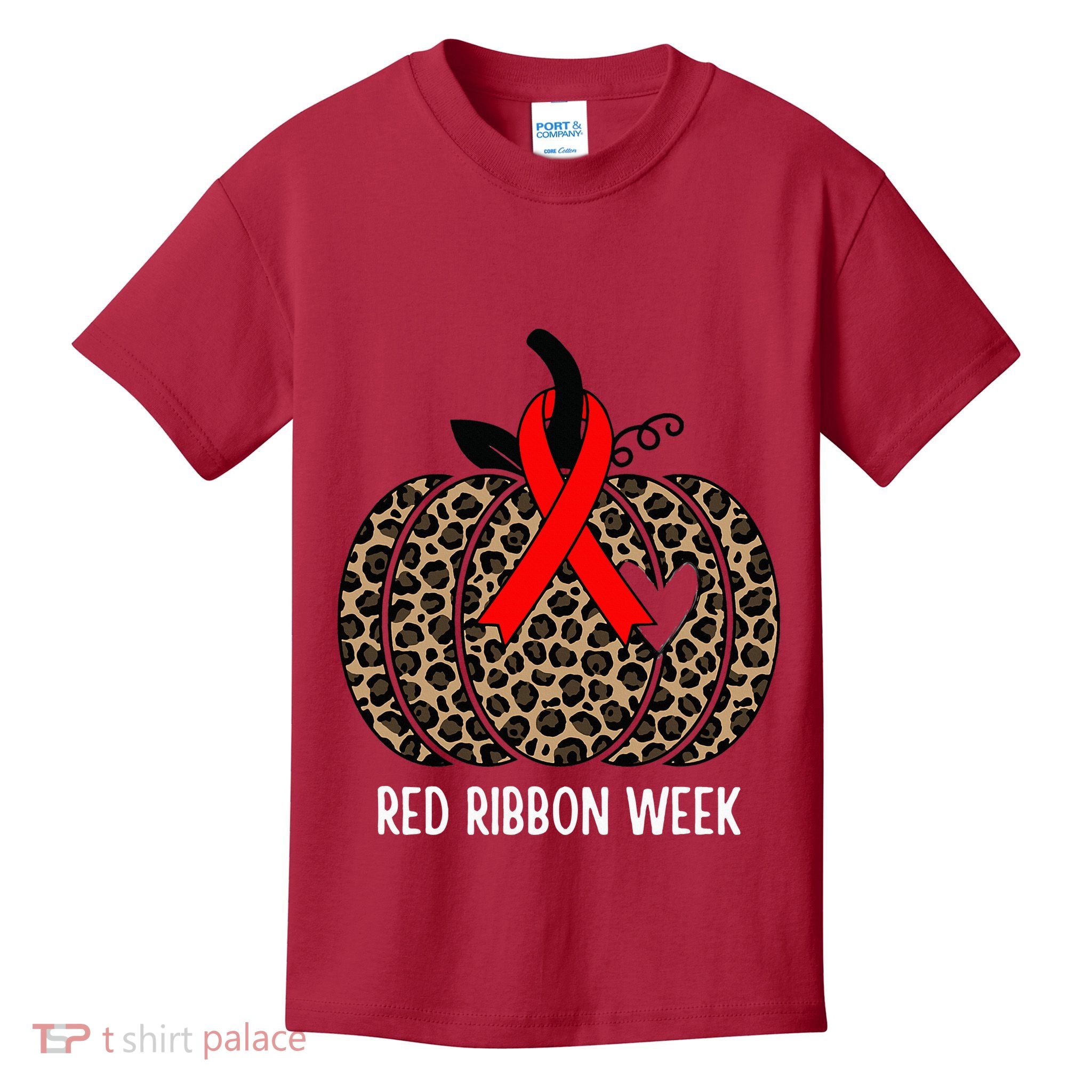 We Wear Red Ribbon for Red Ribbon Week Awareness Kids T-Shirt