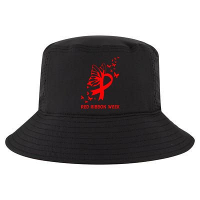 We Wear Red For Red Ribbon Week Awareness Cool Comfort Performance Bucket Hat