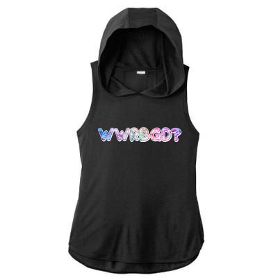 WWRBGD? What Would Ruth Bader Ginsburg Do Tribute Ladies PosiCharge Tri-Blend Wicking Draft Hoodie Tank