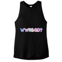 WWRBGD? What Would Ruth Bader Ginsburg Do Tribute Ladies PosiCharge Tri-Blend Wicking Tank