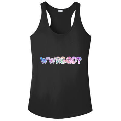 WWRBGD? What Would Ruth Bader Ginsburg Do Tribute Ladies PosiCharge Competitor Racerback Tank