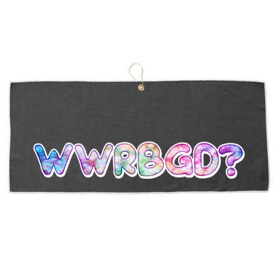 WWRBGD? What Would Ruth Bader Ginsburg Do Tribute Large Microfiber Waffle Golf Towel