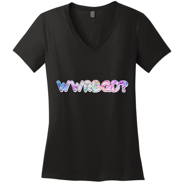 WWRBGD? What Would Ruth Bader Ginsburg Do Tribute Women's V-Neck T-Shirt
