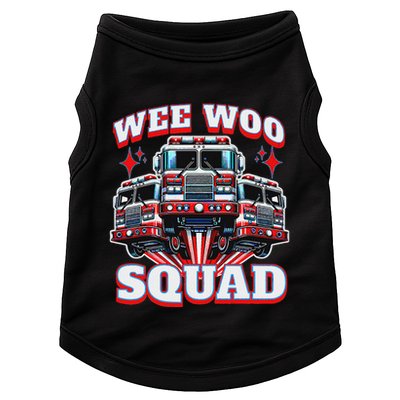 Wee Woo Squad Firefighter Fire Trucks Doggie Tank