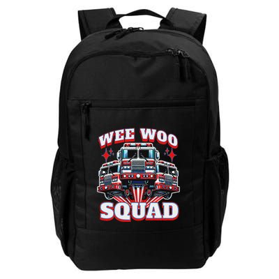 Wee Woo Squad Firefighter Fire Trucks Daily Commute Backpack