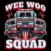 Wee Woo Squad Firefighter Fire Trucks Bucket Hat