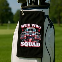 Wee Woo Squad Firefighter Fire Trucks Golf Towel