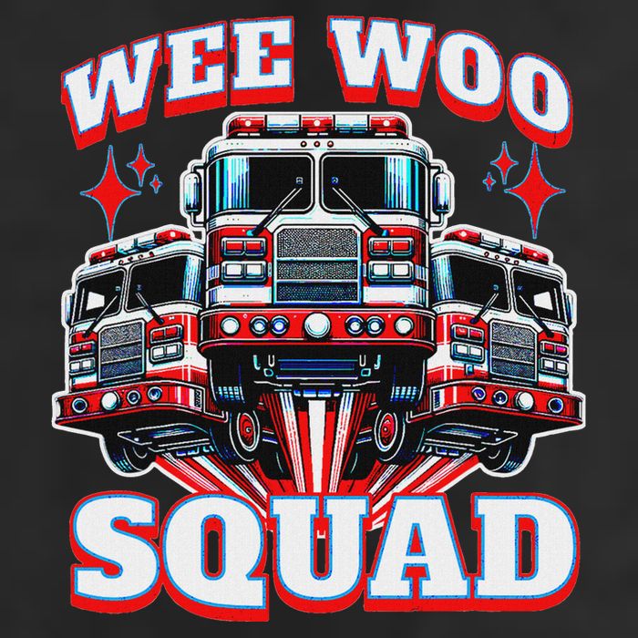 Wee Woo Squad Firefighter Fire Trucks Golf Towel