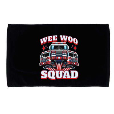 Wee Woo Squad Firefighter Fire Trucks Microfiber Hand Towel