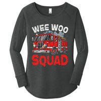 Wee Woo Squad Funny Firefighter Fire Truck Fireman Gift Women's Perfect Tri Tunic Long Sleeve Shirt