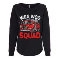 Wee Woo Squad Funny Firefighter Fire Truck Fireman Gift Womens California Wash Sweatshirt