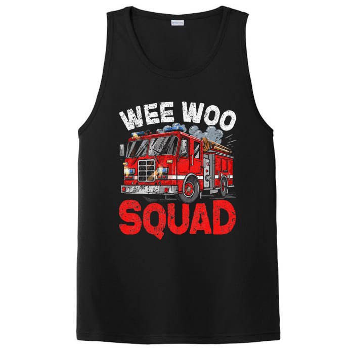 Wee Woo Squad Funny Firefighter Fire Truck Fireman Gift PosiCharge Competitor Tank