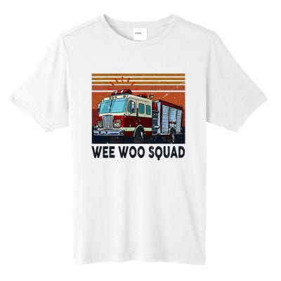 Wee Woo Squad Fire Truck Firefighter Vintage Tall Fusion ChromaSoft Performance T-Shirt