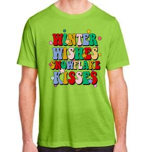 Winter Wishes Snowflake Kisses Retro Christmas Adult ChromaSoft Performance T-Shirt