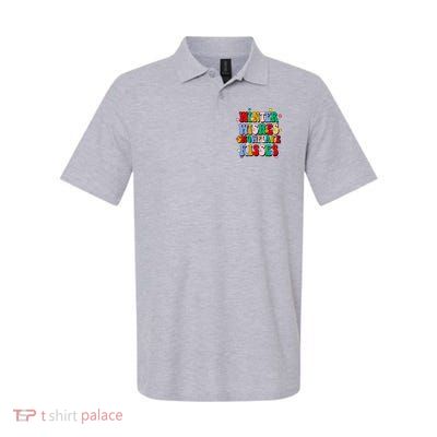 Winter Wishes Snowflake Kisses Retro Christmas Polo
