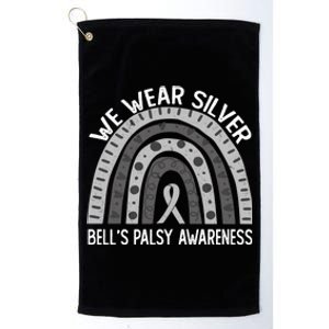 We Wear Silver For Bell’s Palsy Awareness Cute Gift Platinum Collection Golf Towel