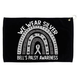 We Wear Silver For Bell’s Palsy Awareness Cute Gift Grommeted Golf Towel