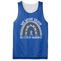 We Wear Silver For Bell’s Palsy Awareness Cute Gift Mesh Reversible Basketball Jersey Tank