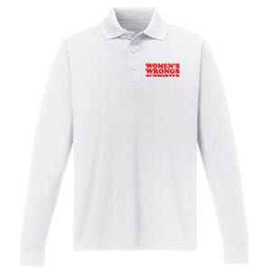 WOMENS WRONGS Supporter Performance Long Sleeve Polo