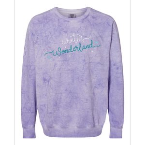 Winter Wonderland Snowflake Colorblast Crewneck Sweatshirt