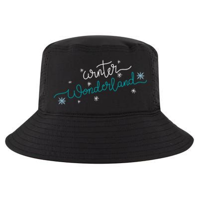 Winter Wonderland Snowflake Cool Comfort Performance Bucket Hat