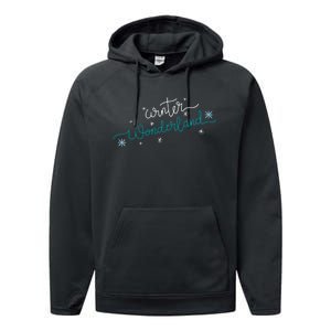 Winter Wonderland Snowflake Performance Fleece Hoodie