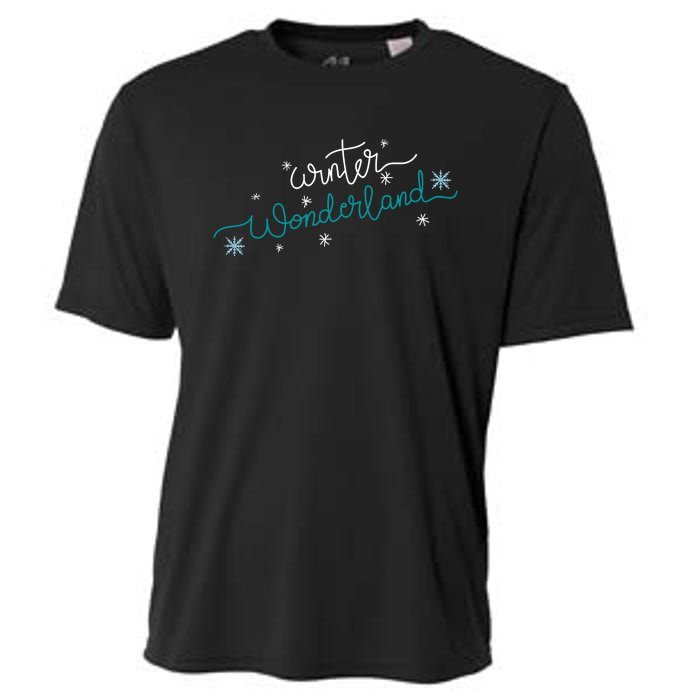 Winter Wonderland Snowflake Cooling Performance Crew T-Shirt