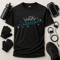 Winter Wonderland Snowflake Cooling Performance Crew T-Shirt