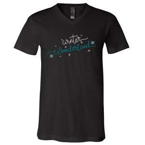 Winter Wonderland Snowflake V-Neck T-Shirt