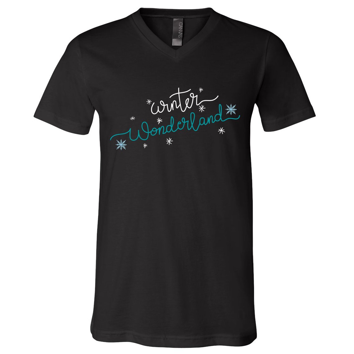 Winter Wonderland Snowflake V-Neck T-Shirt