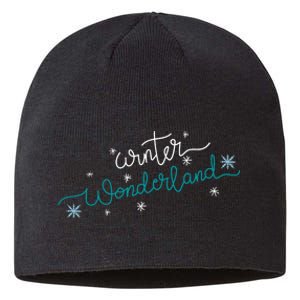 Winter Wonderland Snowflake Sustainable Beanie