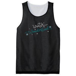 Winter Wonderland Snowflake Mesh Reversible Basketball Jersey Tank