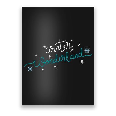Winter Wonderland Snowflake Poster