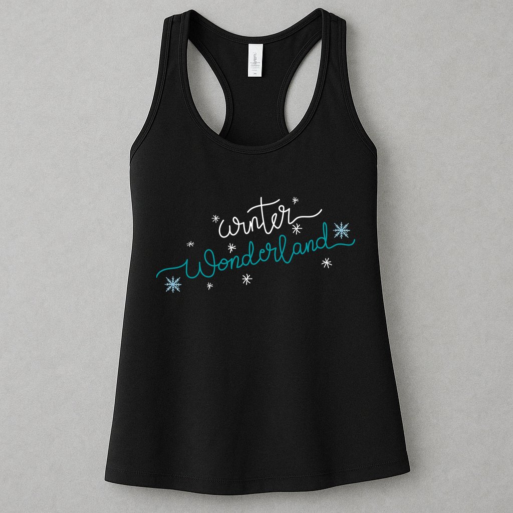 Winter Wonderland Snowflake Womens Tank Top