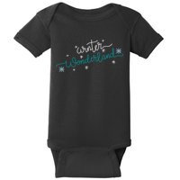 Winter Wonderland Snowflake Baby Bodysuit